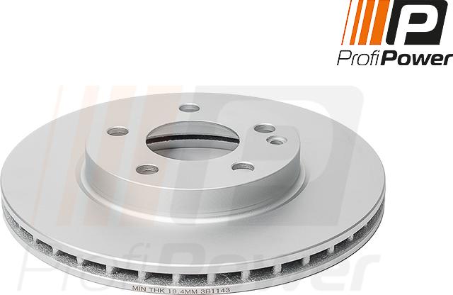 ProfiPower 3B1143 - Brake Disc autospares.lv