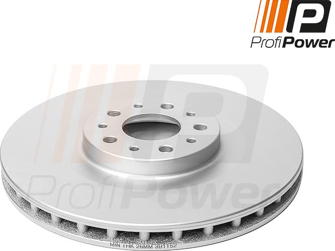 ProfiPower 3B1152 - Brake Disc autospares.lv