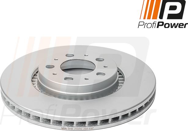 ProfiPower 3B1157 - Brake Disc autospares.lv