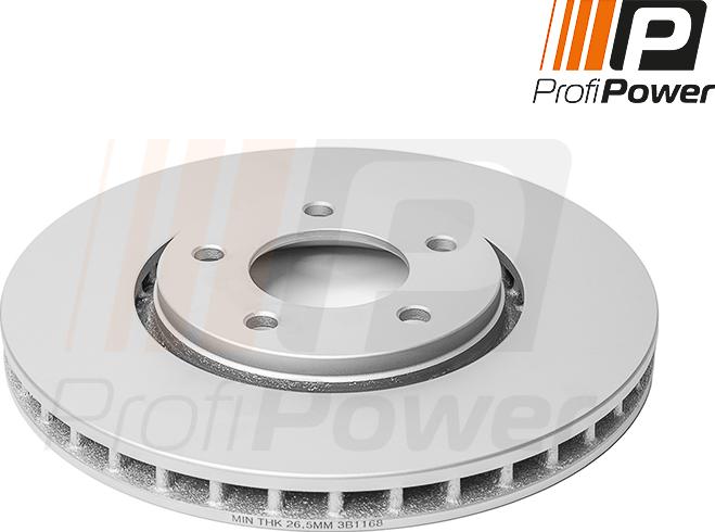 ProfiPower 3B1168 - Brake Disc autospares.lv