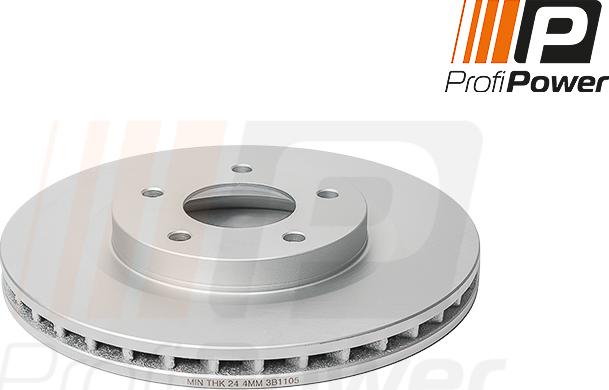 ProfiPower 3B1105 - Brake Disc autospares.lv