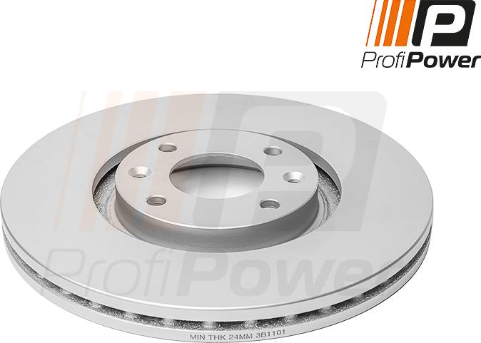 ProfiPower 3B1101 - Brake Disc autospares.lv