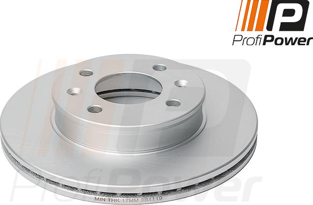 ProfiPower 3B1119 - Brake Disc autospares.lv