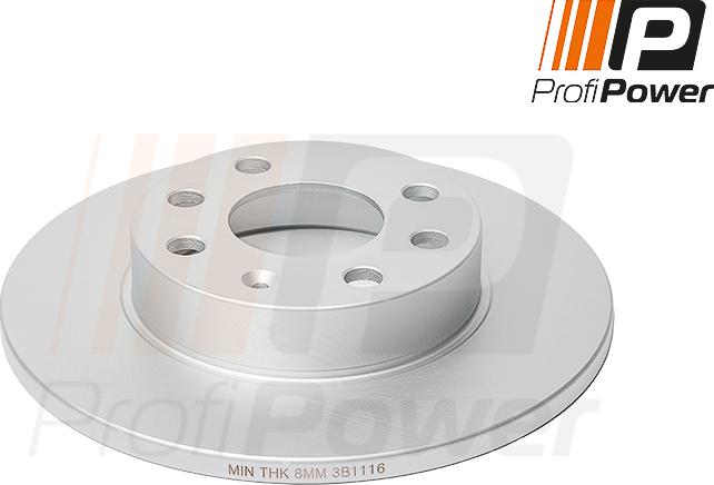 ProfiPower 3B1116 - Brake Disc autospares.lv