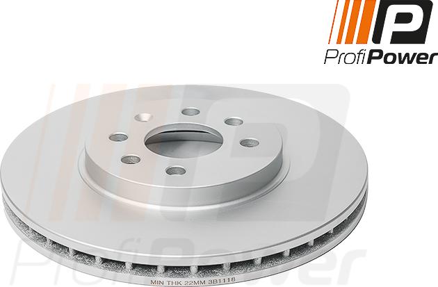 ProfiPower 3B1118 - Brake Disc autospares.lv