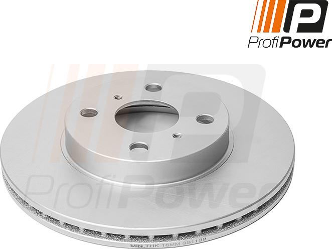 ProfiPower 3B1139 - Brake Disc autospares.lv