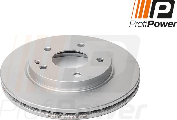 ProfiPower 3B1125 - Brake Disc autospares.lv