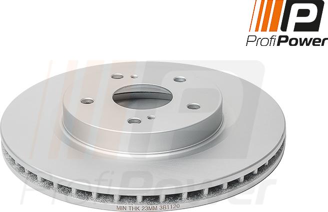 ProfiPower 3B1120 - Brake Disc autospares.lv