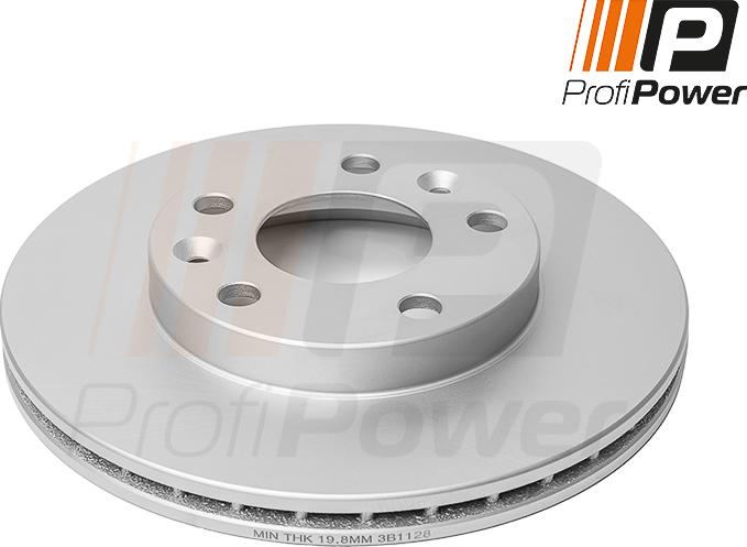 ProfiPower 3B1128 - Brake Disc autospares.lv