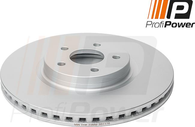 ProfiPower 3B1178 - Brake Disc autospares.lv