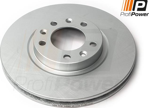 ProfiPower 3B1244 - Brake Disc autospares.lv