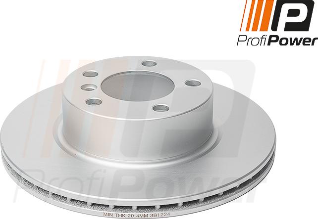 ProfiPower 3B1224 - Brake Disc autospares.lv