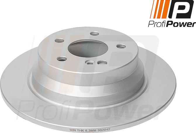 ProfiPower 3B2042 - Brake Disc autospares.lv