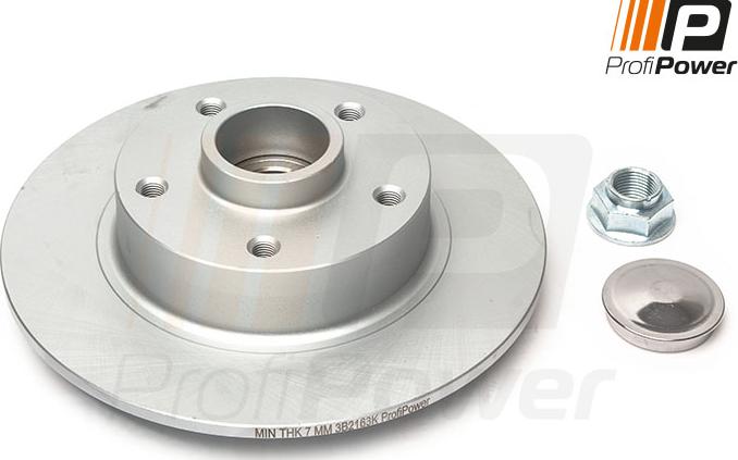 ProfiPower 3B2163K - Brake Disc autospares.lv