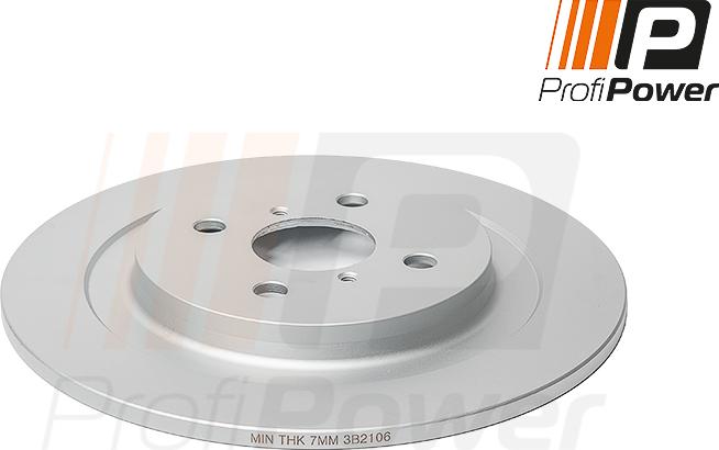 ProfiPower 3B2106 - Brake Disc autospares.lv