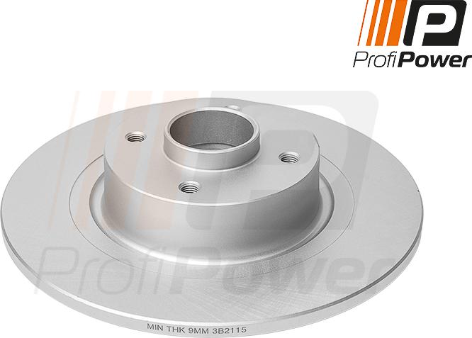 ProfiPower 3B2115 - Brake Disc autospares.lv