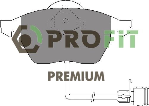 Profit 5005-0590 - Brake Pad Set, disc brake autospares.lv