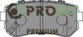 Profit 5005-1956 - Brake Pad Set, disc brake autospares.lv