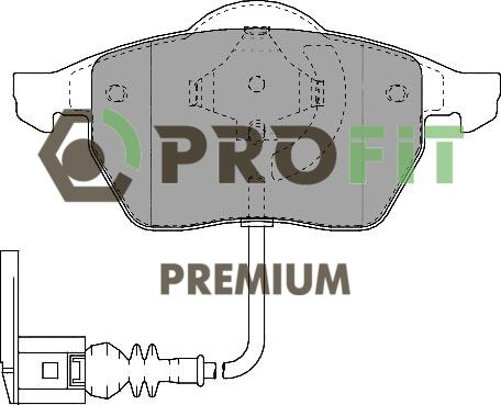Profit 5005-1463 - Brake Pad Set, disc brake autospares.lv