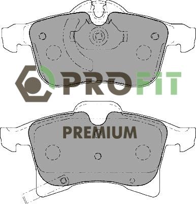 Profit 5005-1640 - Brake Pad Set, disc brake autospares.lv