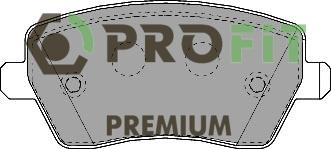 Profit 5005-1617 - Brake Pad Set, disc brake autospares.lv