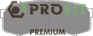 Profit 5005-1021 - Brake Pad Set, disc brake autospares.lv