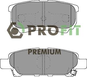 Profit 5005-1839 - Brake Pad Set, disc brake autospares.lv