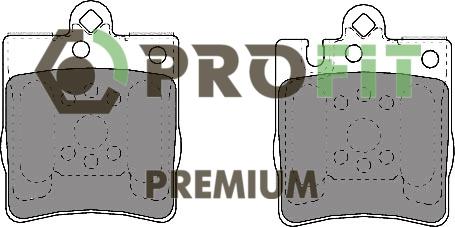 Profit 5005-1322 - Brake Pad Set, disc brake autospares.lv