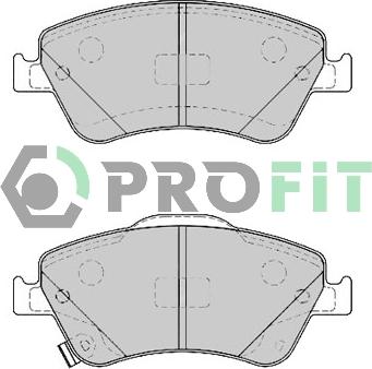 Profit 5000-4046 - Brake Pad Set, disc brake autospares.lv