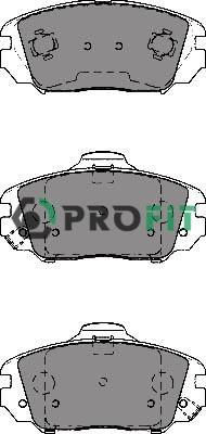 Profit 5000-4246 - Brake Pad Set, disc brake autospares.lv