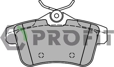 Profit 5000-4224 - Brake Pad Set, disc brake autospares.lv