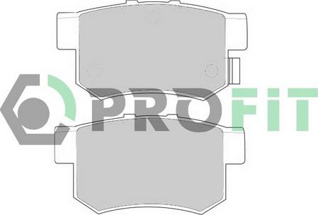 Profit 5000-0956 - Brake Pad Set, disc brake autospares.lv