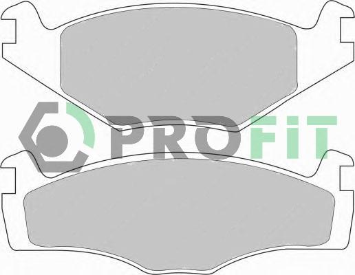 Profit 5000-0419 - Brake Pad Set, disc brake autospares.lv