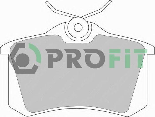 Profit 5000-0541 - Brake Pad Set, disc brake autospares.lv
