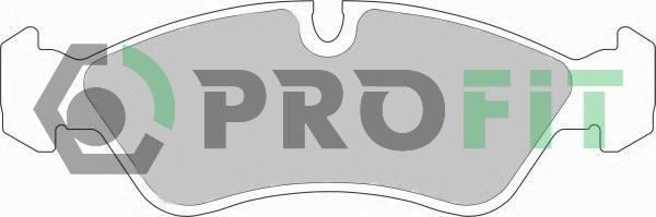 Profit 5000-0584 - Brake Pad Set, disc brake autospares.lv