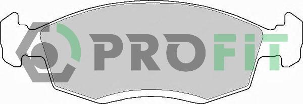 Profit 5000-0579 - Brake Pad Set, disc brake autospares.lv