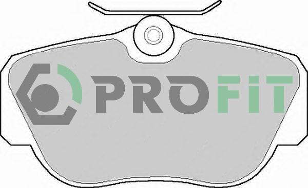 Profit 5000-0669 - Brake Pad Set, disc brake autospares.lv