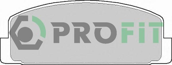 Profit 5000-0372 - Brake Pad Set, disc brake autospares.lv