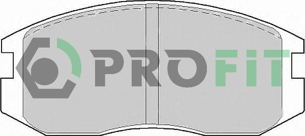 Profit 5000-0759 - Brake Pad Set, disc brake autospares.lv