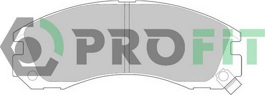 Profit 5000-0765 - Brake Pad Set, disc brake autospares.lv