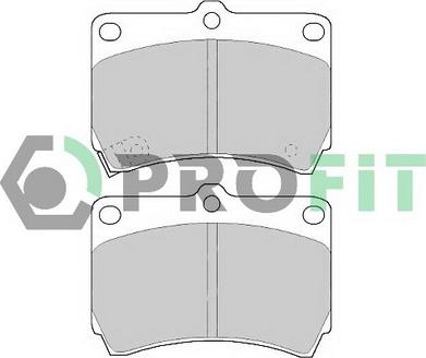 Profit 5000-0715 - Brake Pad Set, disc brake autospares.lv