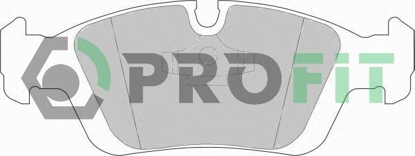 Profit 5000-0725 - Brake Pad Set, disc brake autospares.lv