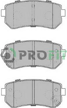 Profit 5000-1956 - Brake Pad Set, disc brake autospares.lv