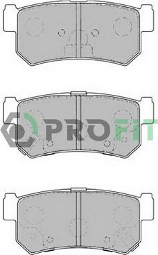 Profit 5000-1937 - Brake Pad Set, disc brake autospares.lv