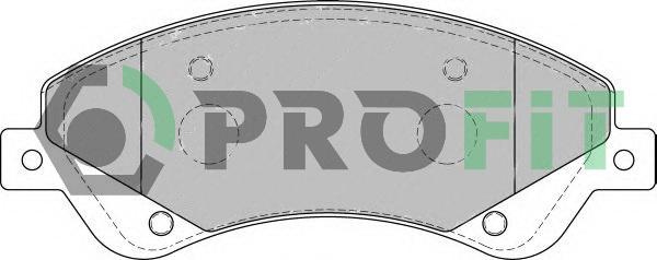 Profit 5000-1929 - Brake Pad Set, disc brake autospares.lv