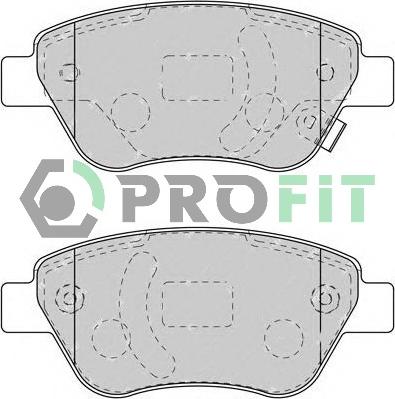 Profit 5000-1920 - Brake Pad Set, disc brake autospares.lv