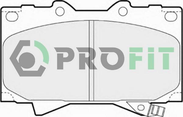 Profit 5000-1456 - Brake Pad Set, disc brake autospares.lv