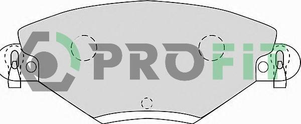 Profit 5000-1411 - Brake Pad Set, disc brake autospares.lv