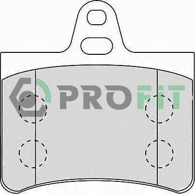 Profit 5000-1413 - Brake Pad Set, disc brake autospares.lv