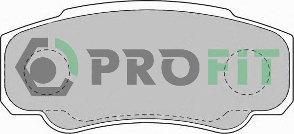 Profit 5000-1480 - Brake Pad Set, disc brake autospares.lv